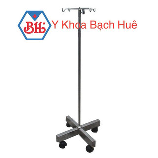 Cây treo truyền dịch inox có bánh xe.