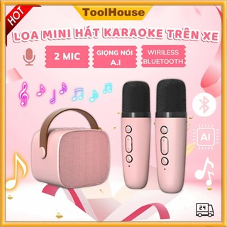 Loa Bluetooth Karaoke 2 Mic k11 Bộ Loa Bluetooth Salon Loa Bluetooth bt Loa Karaoke Di Động Không Dây Mini