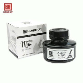 [Mực chuẩn] Mực Bút Máy Hồng Hà Lọ 60ml Nhanh Khô, Không Bị Lắng Cặn.