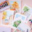 Màu Nước GLOBAL ART Cao Cấp Dạng Nén 24 Ô Màu Trong Không Bột, Độ Loang Đẹp Dùng Vẽ Tranh M70020