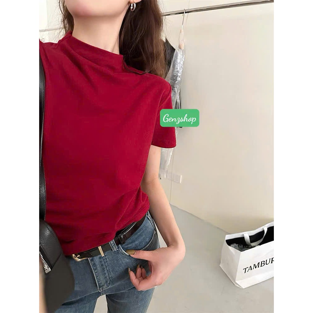 ÁO THUN BABYTEE CỔ LỌ COTTON 4C TRƠN DỄ THƯƠNG THANH LỊCH SIZE<68KG 2025