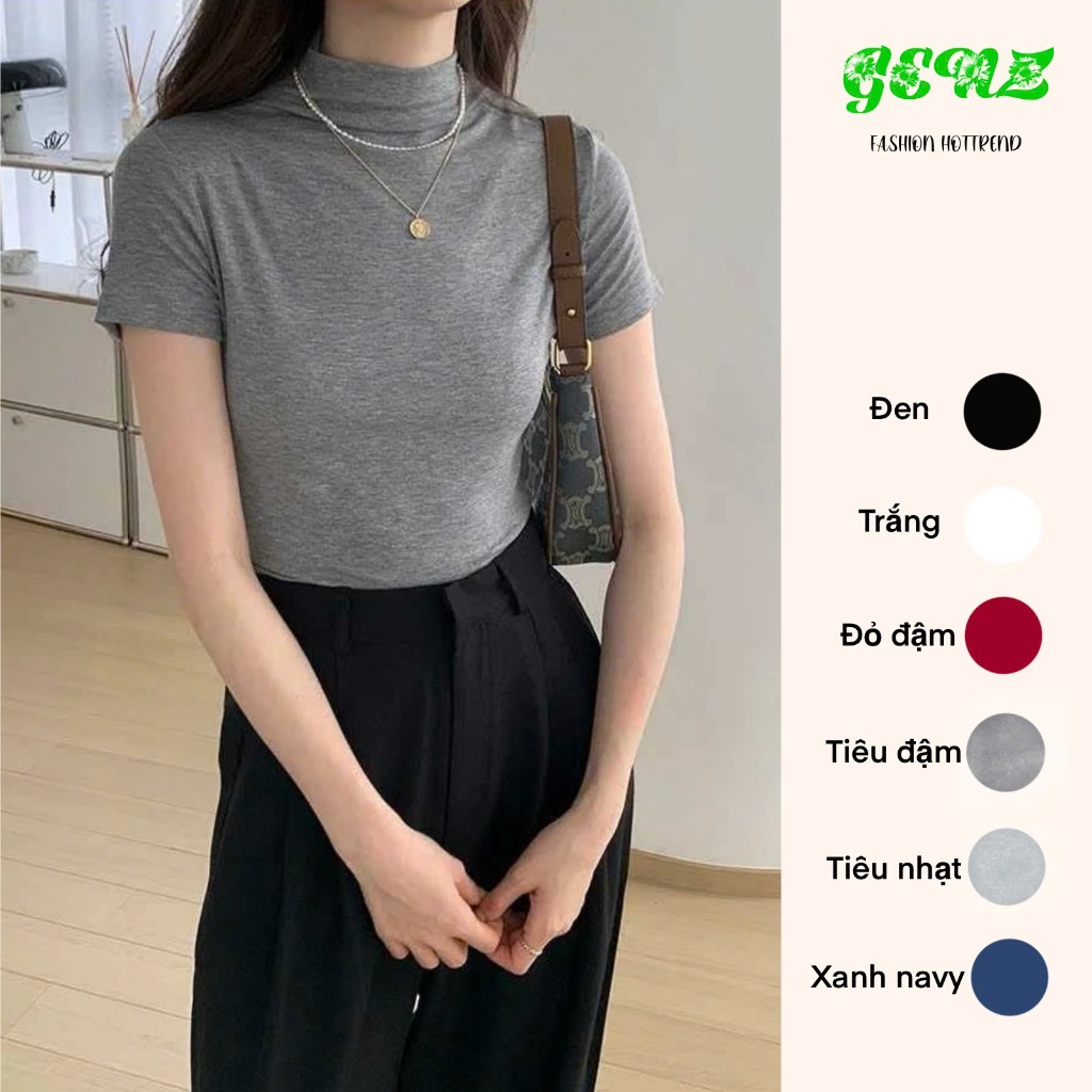 ÁO THUN BABYTEE CỔ LỌ COTTON 4C TRƠN DỄ THƯƠNG THANH LỊCH SIZE<68KG 2025