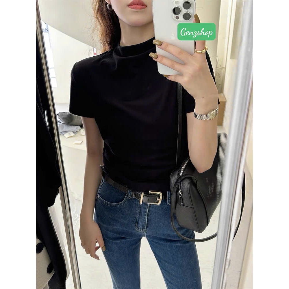 ÁO THUN BABYTEE CỔ LỌ COTTON 4C TRƠN DỄ THƯƠNG THANH LỊCH SIZE<68KG 2025