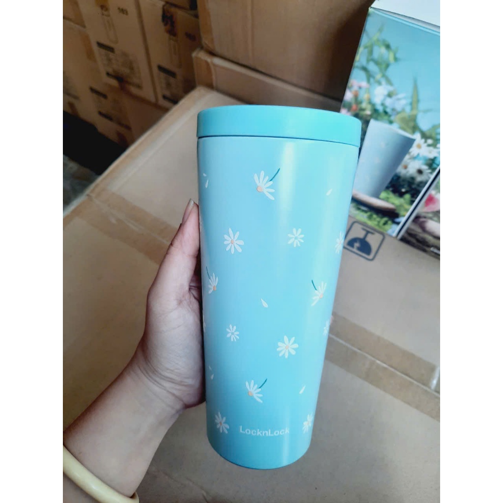 Ly Giữ Nhiệt LocknLock Lovely Tumbler LHC4279 dung tích 540ml, 2 màu, nắp trượt - K-MALL
