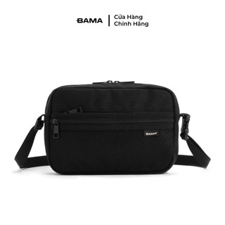 Túi đeo chéo mini nam nữ BAMA Mesh Fabric Shoulder Bag MF202 chống nước nhiều ngăn vải canvas đi chơi đi cafe