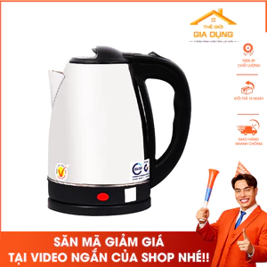 Ấm Siêu Tốc Inox 1,8 Lít Đun Sôi Cực Nhanh - Bình siêu tốc inox tốt cho sức khỏe người sử dụngT