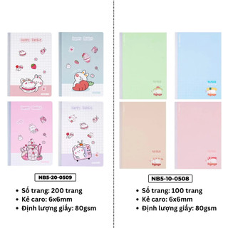 Bộ 5/10 Vở Caro B5 Classmate 100/200 Trang, Vở Ô Vuông 80GSM May Gáy Dùng Ghi Chép, Học Ngôn Ngữ, Viết Bài