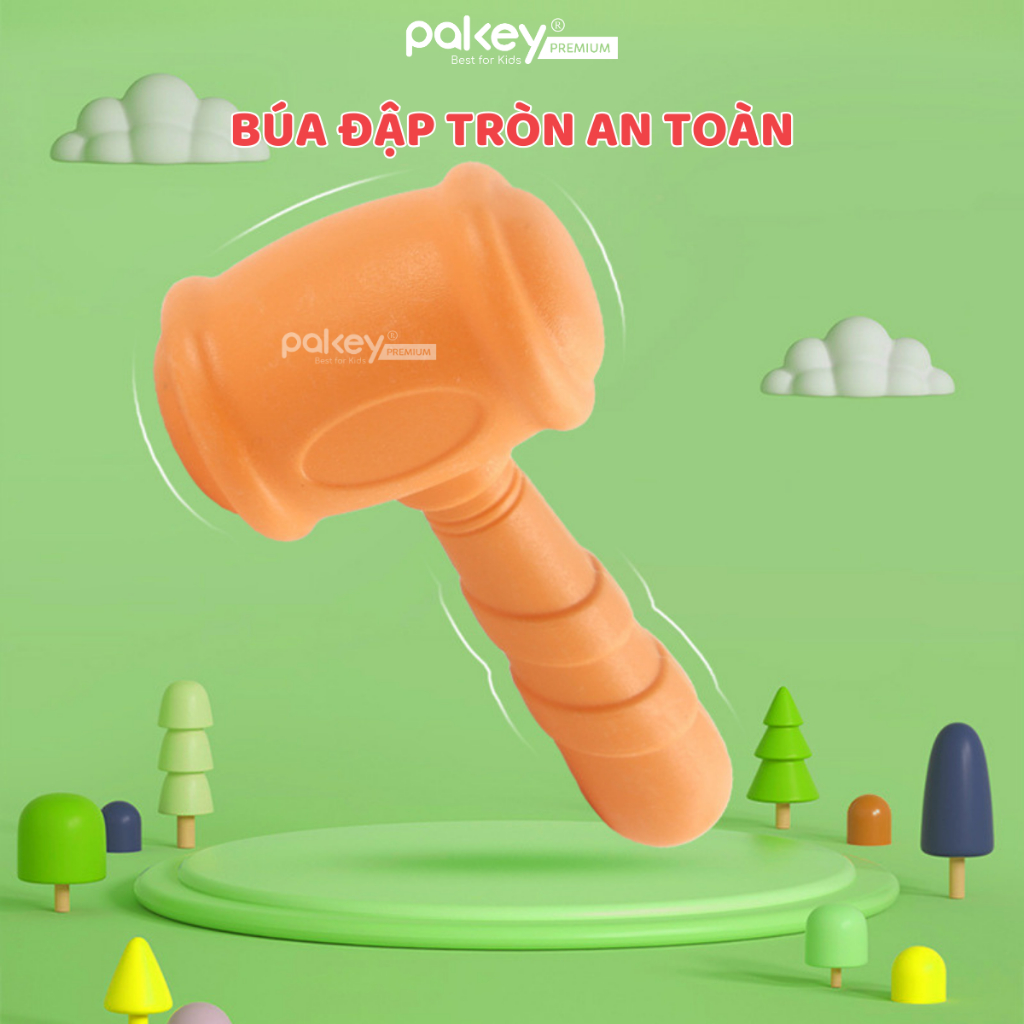 Ảnh Bộ Đồ Chơi Đập Chuột Pakey 6 Hình Thú Ngộ Nghĩnh Kích Thích Quan Sát & Phản Xạ Cho Bé 2