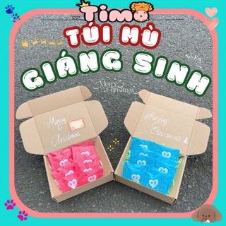 Túi Mù Giáng Sinh Hộp Qùa 10/20 Cái Tượng Mini Noel Mô Hình Trang Trí Decor Lucky Box Cute Timo