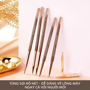 Chì Kẻ Mày Hai Đầu ROVANCHY R505 - Đầu Siêu Mảnh, Tự Nhiên, Lâu Trôi
