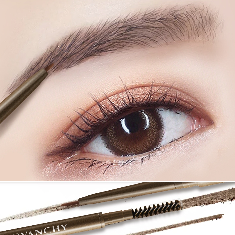 Chì Kẻ Mày Hai Đầu ROVANCHY R505 - Đầu Siêu Mảnh, Tự Nhiên, Lâu Trôi