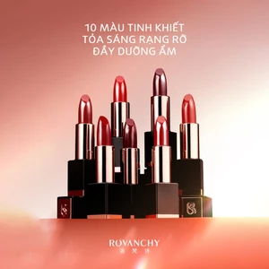 Son môi cao cấp R569 ROVANCHY - Đỏ quyến rũ, dưỡng môi mềm mịn, nhiều màu sắc lựa chọn (3.8g)
