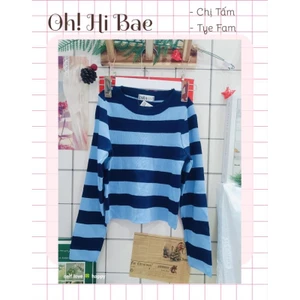 Áo len sọc tay dài dáng ôm