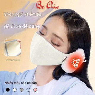 Khẩu Trang Che Tai Mùa Đông Liền Ụp Tai, Khẩu Trang 5D Giữ Ấm Chống Ù Tai BC_CHIC LINGERIE