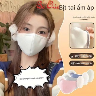 Khẩu Trang Che Tai Mùa Đông Liền Ụp Tai, Khẩu Trang 5D Giữ Ấm Chống Ù Tai BC_CHIC LINGERIE