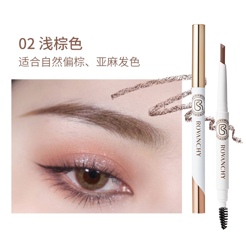 Chì Kẻ Chân Mày R580 ROVANCHY - Tông Màu Tự Nhiên, Dễ Dàng Sử Dụng, Lâu Trôi, Phù Hợp Mọi Loại Da
