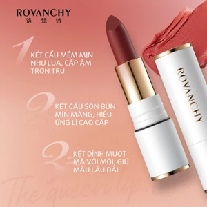 Son Lì Cao Cấp R562 ROVANCHY Không Trôi, Bền Màu, Lên Môi Mềm Mịn, Mẫu Mới 2025