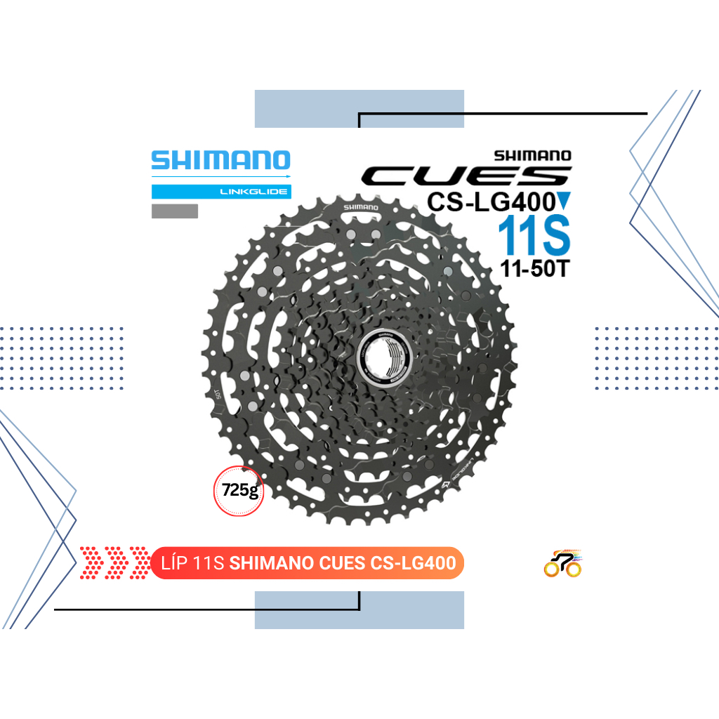 Cassette vélo Shimano CUES CS-LG400 10 vitesses