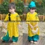 bộ áo dài Mẫn Hoa [TẶNG KHĂN / BỜM] cho bé gái mặc đi chơi lễ hội, lễ tết