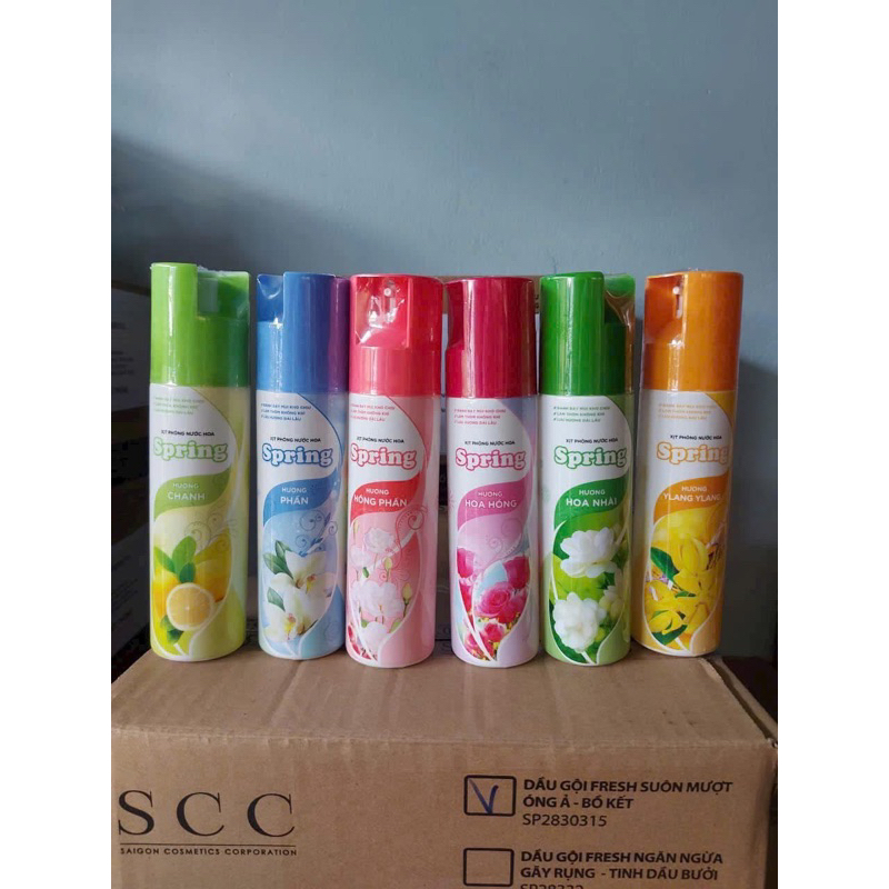 NƯỚC HOA XỊT PHÒNG SPRING (6 Mùi Hương)