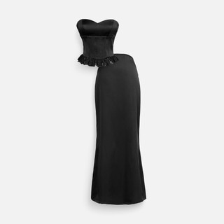 [Deal Độc Quyền] Set Nữ Tube Top With Long Thin Skirt, Chất Vải Thun Silk Thoải Mái, WSB144 SOME HOW STORE