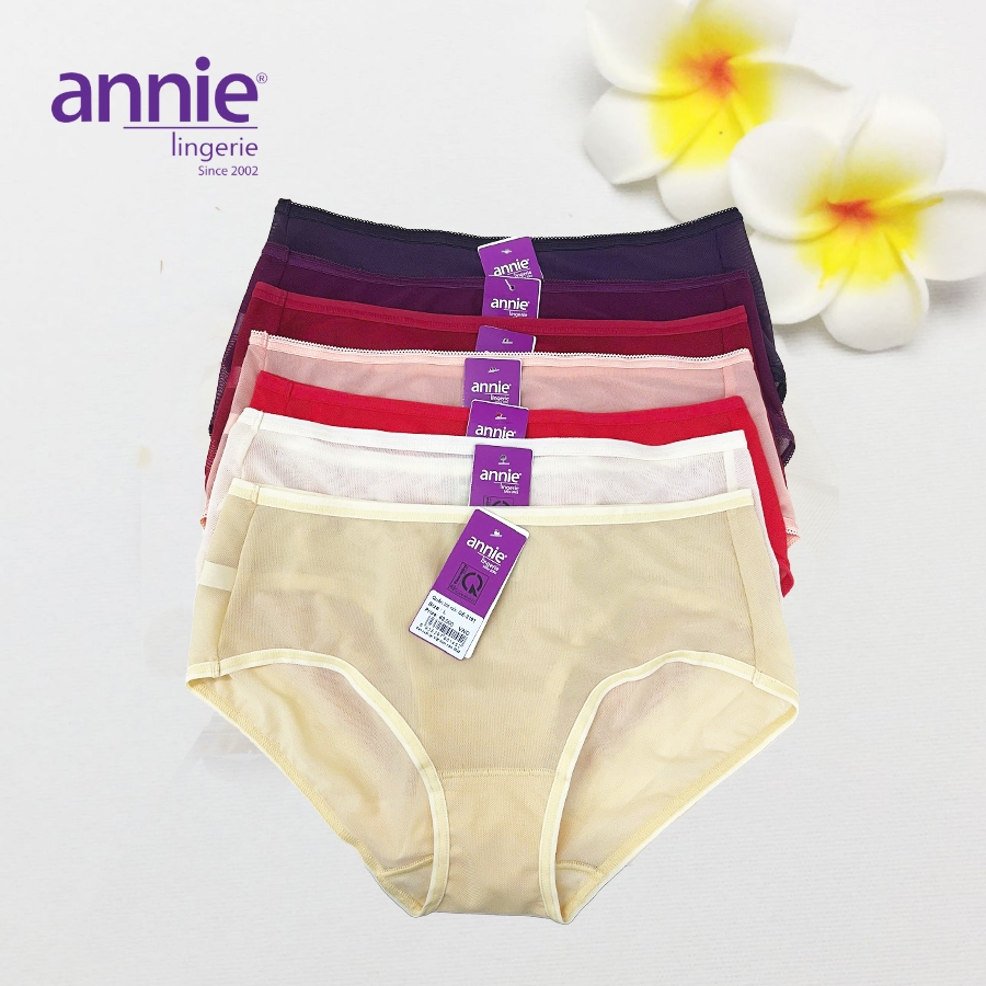 Combo 5 quần lót nữ lưới cao cấp annie QE 2181-1124 co giãn 4 chiều, mặc thoải mái, thoáng mát cả ngày