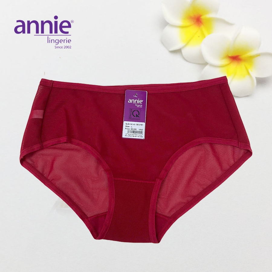 Combo 5 quần lót nữ lưới cao cấp annie QE 2181-1124 co giãn 4 chiều, mặc thoải mái, thoáng mát cả ngày