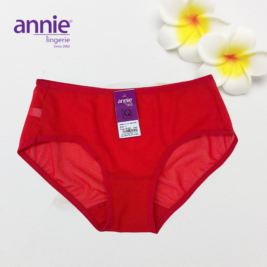 Combo 3 quần lót lưới nữ annie cao cấp QE 2181-1124 co giãn 4 chiều, mặc thoải mái, thoáng mát cả ngày