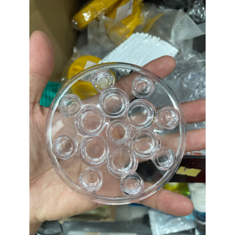 Đế Đựng Chum inox, 4 ô, ovan, silicon