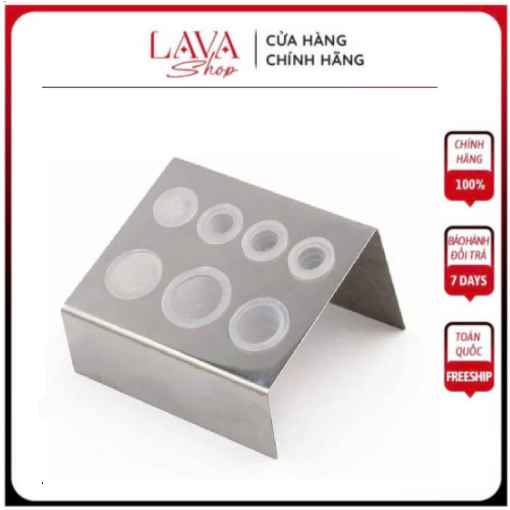 Đế Đựng Chum inox, 4 ô, ovan, silicon