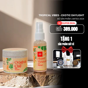 Tropical vibes 2024 Original Clay hương nước hoa phiên bản Exotic Daylight sáp vuốt tóc nam Hairzone