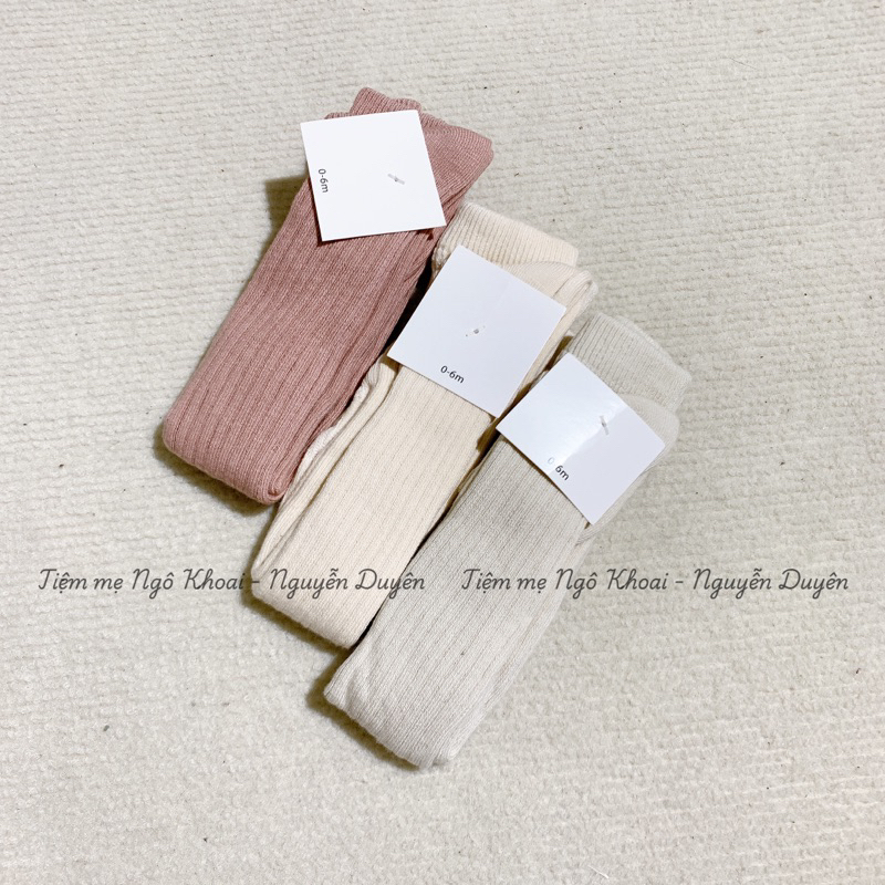 [MD176] Quần tất len thun trơn xuất xịn cho bé chất liệu sợi dệt bông cho bé yêu bảng màu vintage