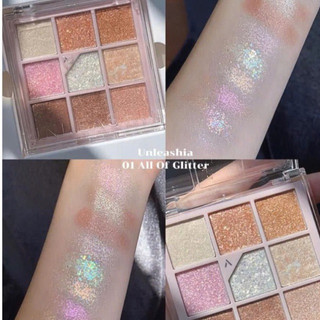 Phấn Mắt 9 Ô Unleashia Glitterpedia Eye Palette full nhủ siêu sáng [hàng chuẩn]