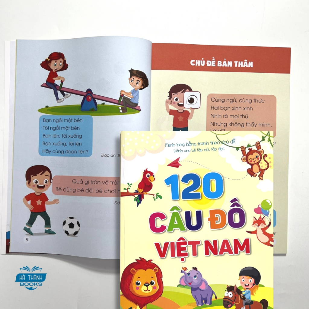 Sách 120 Câu Đố Dành Cho Bé Tập Nói, Tập Đọc (Tuyển chọn những câu đố hay cho bé)
