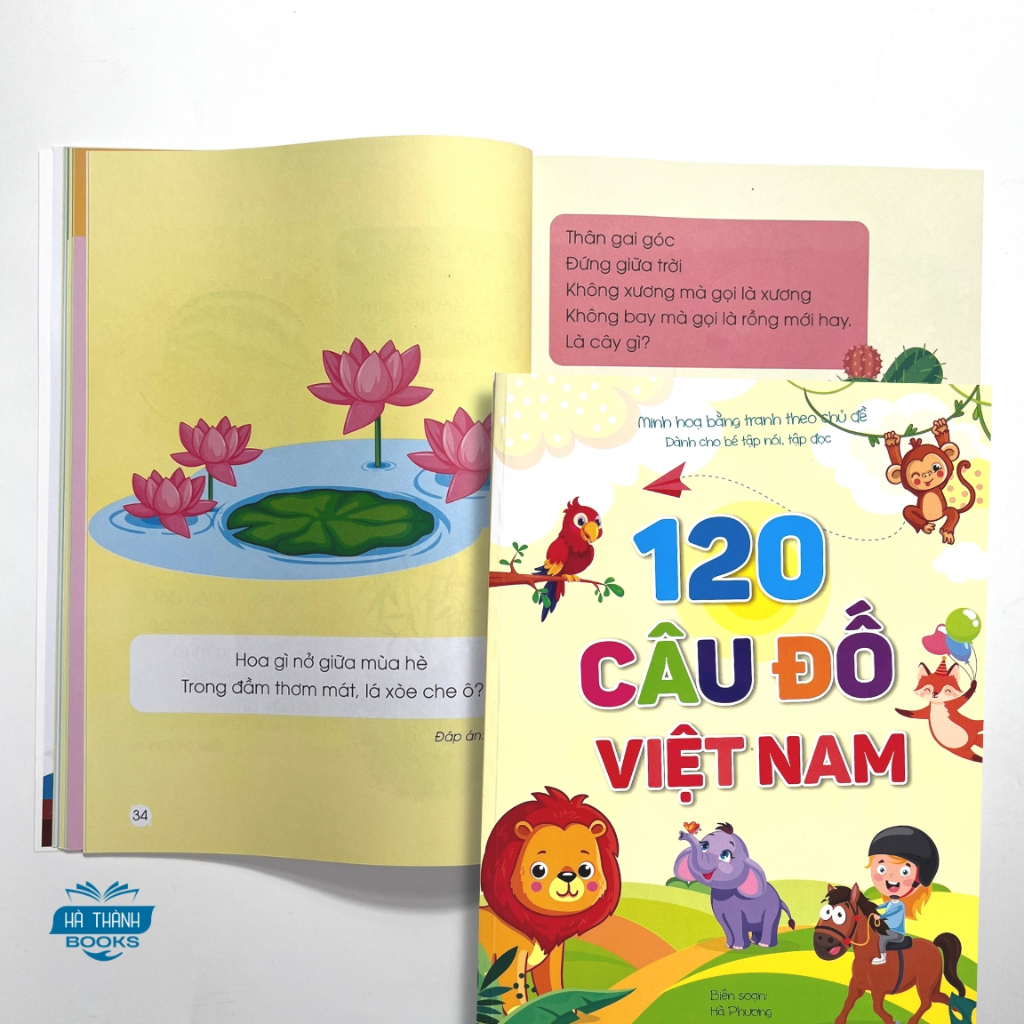 Sách 120 Câu Đố Dành Cho Bé Tập Nói, Tập Đọc (Tuyển chọn những câu đố hay cho bé)