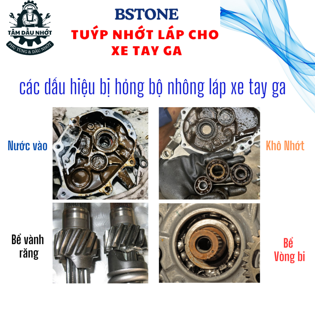Dầu chống hú láp xe tay ga BSTONE 85W140 GL5 120mL, Chống hú láp hiệu quả
