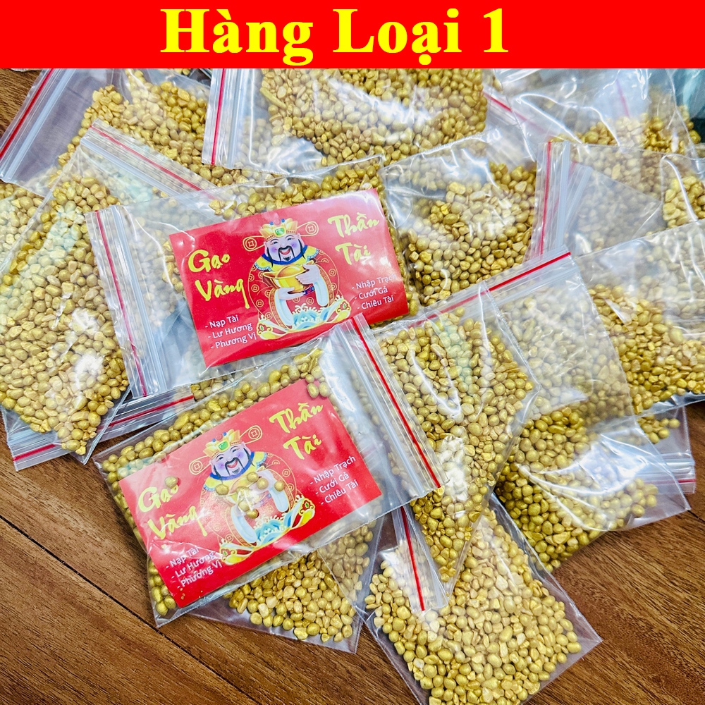[Sẵn Hàng] Gạo vàng thần tài - Chiêu tài, nạp phúc, mua may bán đắt
