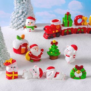 Tượng Giáng Sinh Mô Hình Ông Già Noel Đồ Trang Trí Mini Cute Quà Tặng Bạn Gái Người Yêu Timo QT59