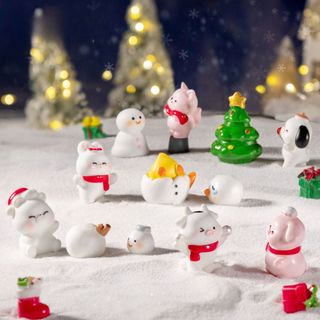 Tượng Giáng Sinh Mô Hình Ông Già Noel Đồ Trang Trí Mini Cute Quà Tặng Bạn Gái Người Yêu Timo QT59