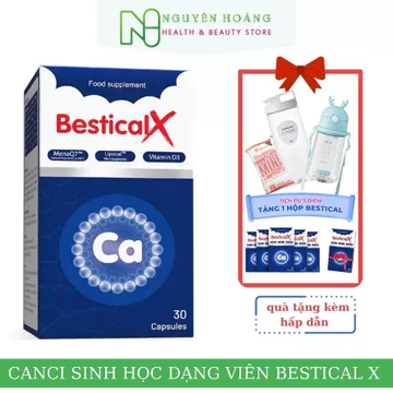 Canxi Bestical X canxi sinh học dạng viên hỗ trợ tăng chiều cao cho trẻ em, bổ sung canxi cho mẹ bầu