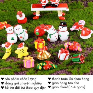 Tượng Giáng Sinh Mô Hình Ông Già Noel Đồ Trang Trí Mini Cute Quà Tặng Bạn Gái Người Yêu Timo QT59