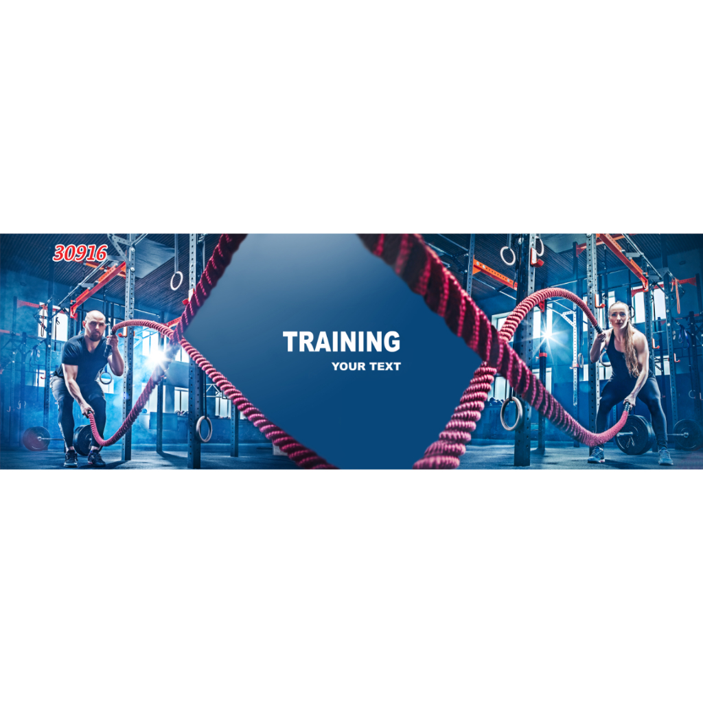 Tranh lụa 3D dán tường mẫu trang trí phòng gym cao cấp
