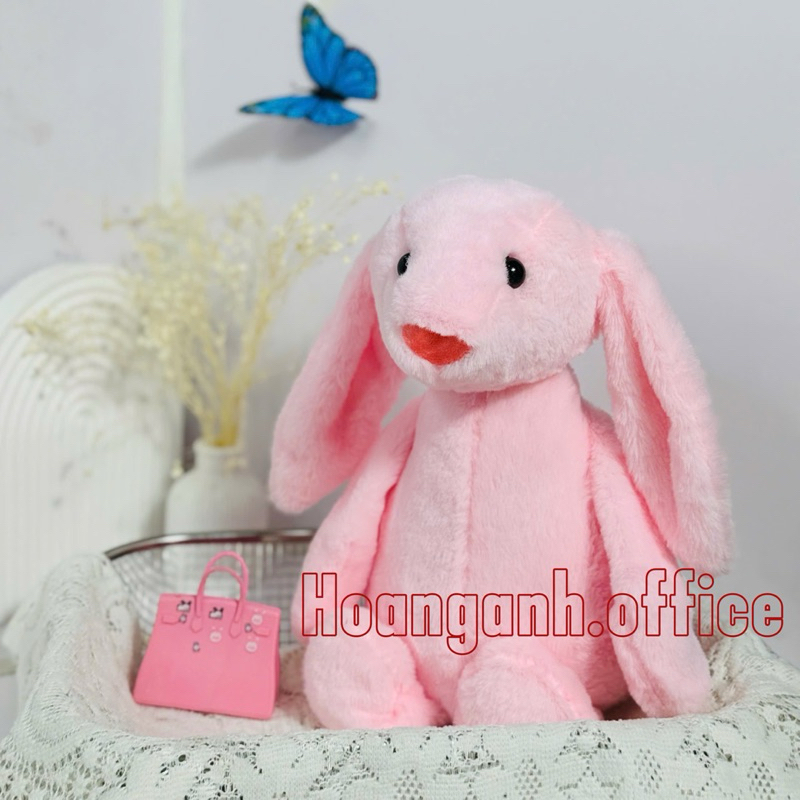 Thỏ  Jellycat, gấu bông thỏ tai dài dễ thương đủ màu săc, kt 40cm - Hàng cao cấp freeship
