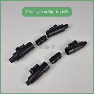 Van Khóa Đôi Double Tap SUNSUN - Dễ Dàng Tháo Lắp Vệ Sinh Lọc