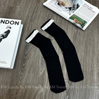 tất nơ hàn quốc cổ cao phong cách trẻ trung dễ phối đồ