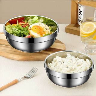 Bộ COMBO 10 Chén Bát Inox kiểu Hàn Quốc 2 lớp cách nhiệt Chubby Chef 11-20CM đủ kích cỡ