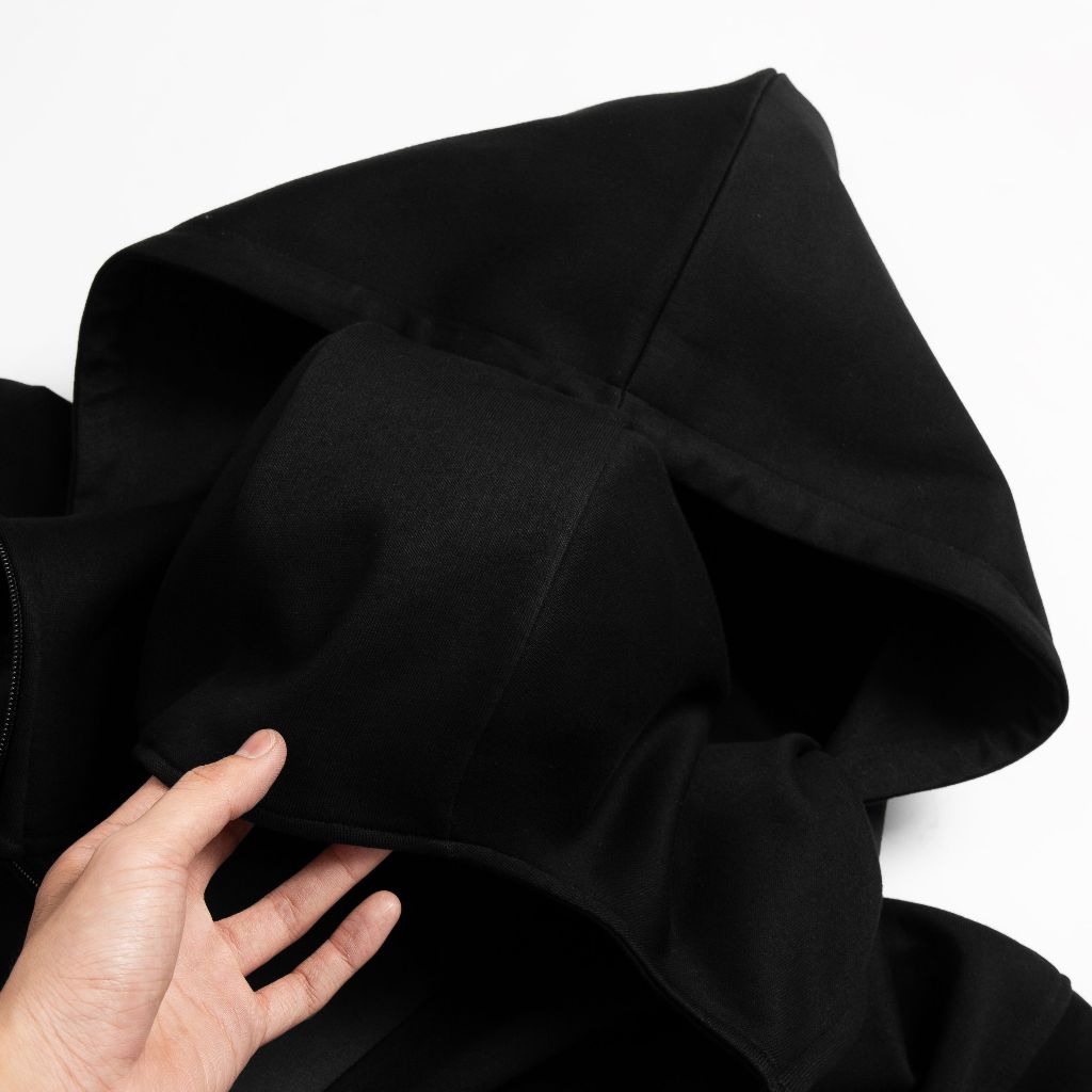Áo khoác hoodie zip Lasting 2 nón dày dặn, che nắng fullface chuẩn form, có túi trong, chống nắng tốt - FEAER