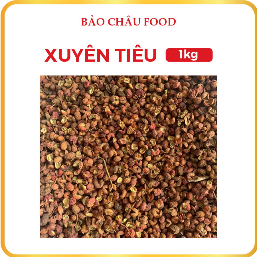 xuyên tiêu 500gr  Hạt Xuyên Tiêu (Hoa Tiêu) Dùng Để Tẩm Ướp Gia Vị Hàng Chất Lượng