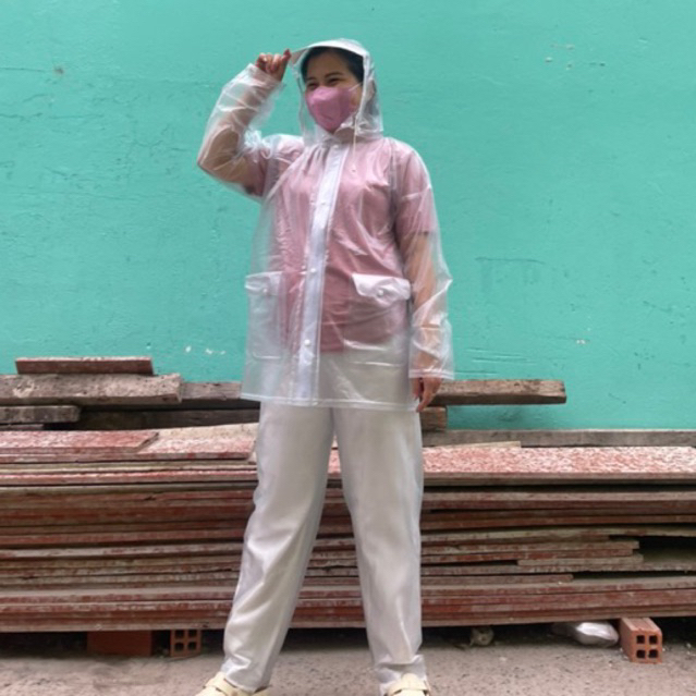 BỘ ÁO QUẦN ĐI MƯA NHỰA DẺO CHỐNG NƯỚC CHỐNG GIÓ NHẸ BỀN, ÁO MƯA BỘ VẢI NHỰA NHŨ CAO CẤP
