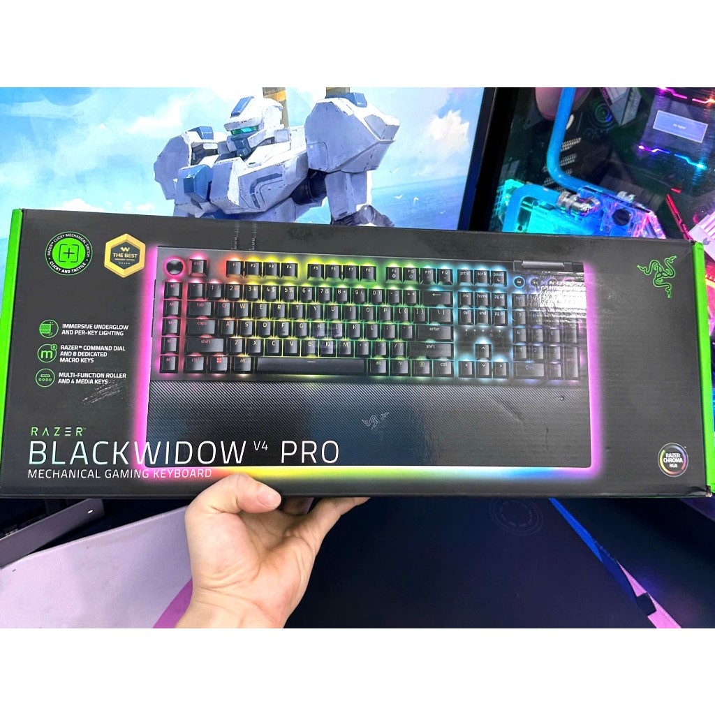 Bàn phím cơ Razer BlackWidow V4 Pro RGB Razer Switch Green , new 100% , giá rẻ nhất shoppe | BigBuy360 - bigbuy360.vn